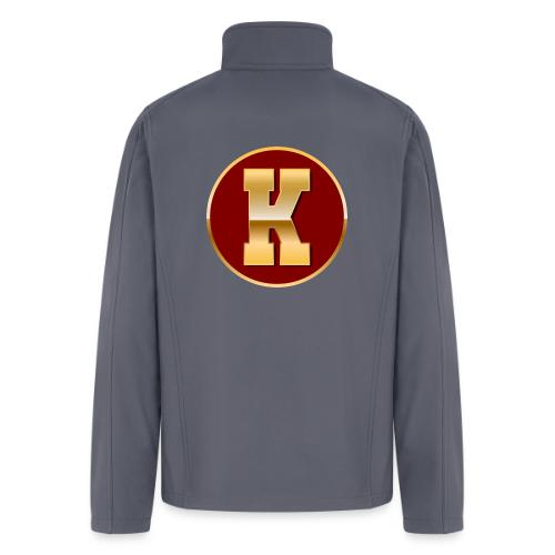 Letter K – Capital Varsity Alphabet Monogram - Men’s Soft Shell Jacket