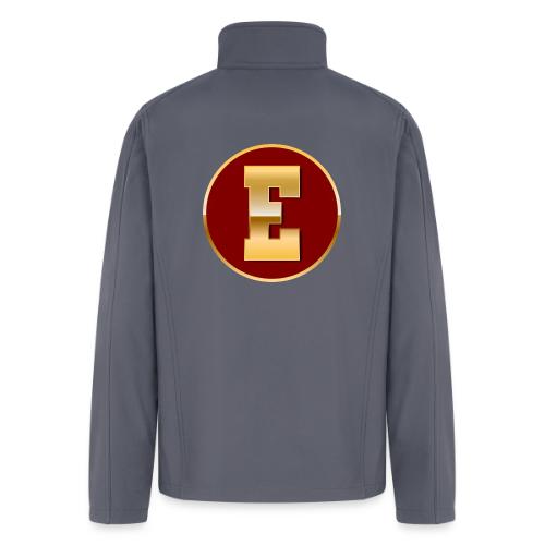 Letter E – Capital Varsity Alphabet Monogram - Men’s Soft Shell Jacket