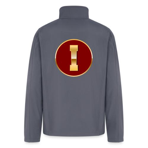 Letter I – Capital Varsity Alphabet Monogram - Men’s Soft Shell Jacket