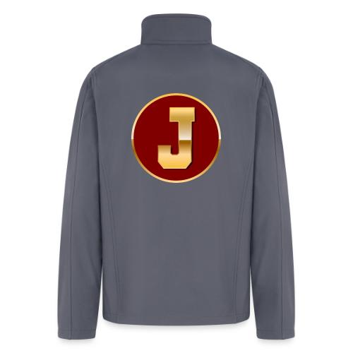 Letter J – Capital Varsity Alphabet Monogram - Men’s Soft Shell Jacket