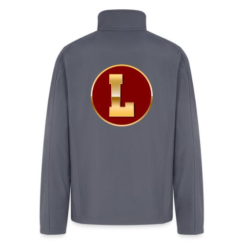 Letter L – Capital Varsity Alphabet Monogram - Men’s Soft Shell Jacket
