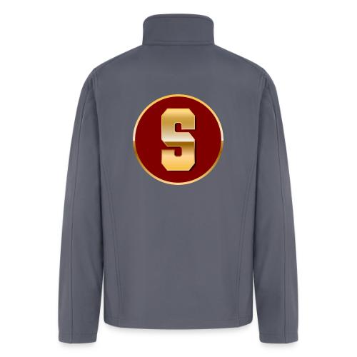 Letter S – Capital Varsity Alphabet Monogram - Men’s Soft Shell Jacket