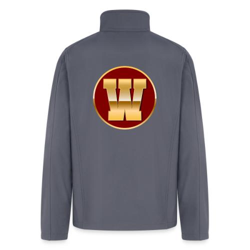 Letter W – Capital Varsity Alphabet Monogram - Men’s Soft Shell Jacket