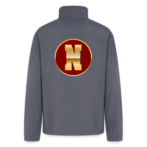Letter N – Capital Varsity Alphabet Monogram - Men’s Soft Shell Jacket