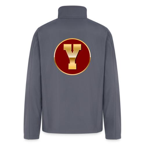 Letter Y – Capital Varsity Alphabet Monogram - Men’s Soft Shell Jacket
