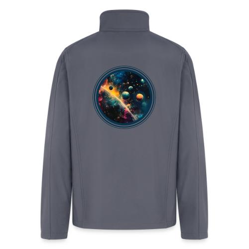 Painted Planetscape - Men’s Soft Shell Jacket
