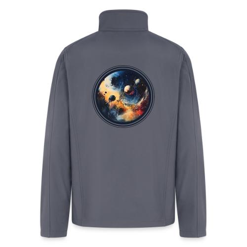 Chaotic Color Planets - Men’s Soft Shell Jacket