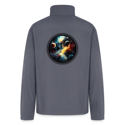 Painted Cosmos of Planets - Men’s Soft Shell Jacket