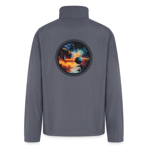 Cosmic Brush Planets - Men’s Soft Shell Jacket