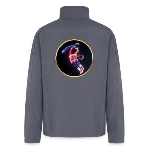 Neon Basketball Player - Men’s Soft Shell Jacket