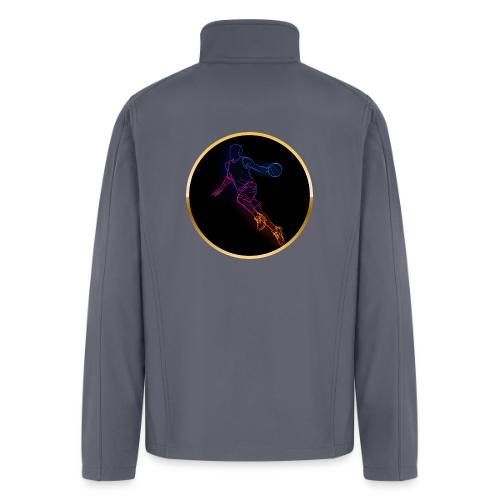 Basketball: Neon Jump Shot - Men’s Soft Shell Jacket