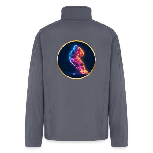 Hockey: Neon Hockey Sketch - Men’s Soft Shell Jacket