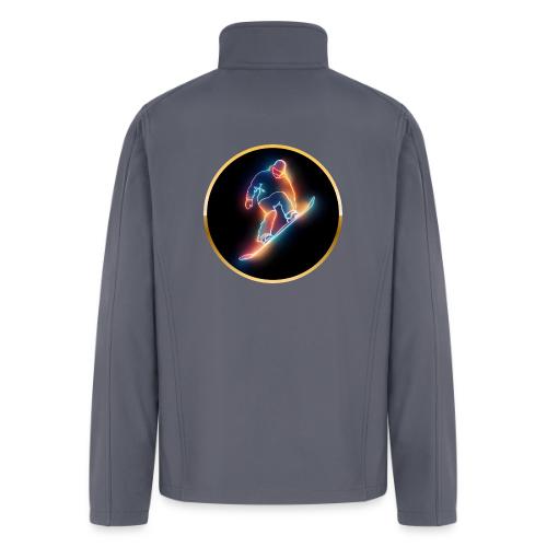 Golden Neon Snowboard - Men’s Soft Shell Jacket