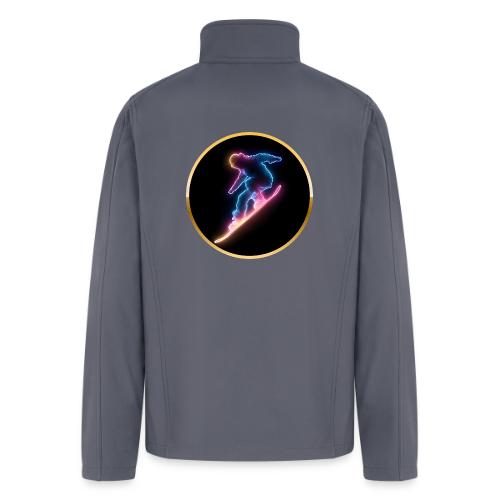 Snowboarding: Neon Snow Drift - Men’s Soft Shell Jacket