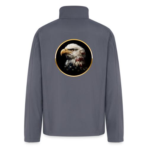 America: Golden Freedom Crest - Men’s Soft Shell Jacket