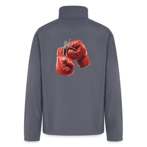 Boxing: Hanging Gloves Icon - Men’s Soft Shell Jacket