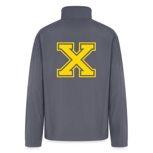 Letter X – Capital Athletic Alphabet Monogram - Men’s Soft Shell Jacket