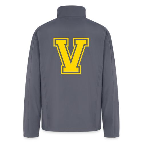 Letter V – Capital Athletic Alphabet Monogram - Men’s Soft Shell Jacket