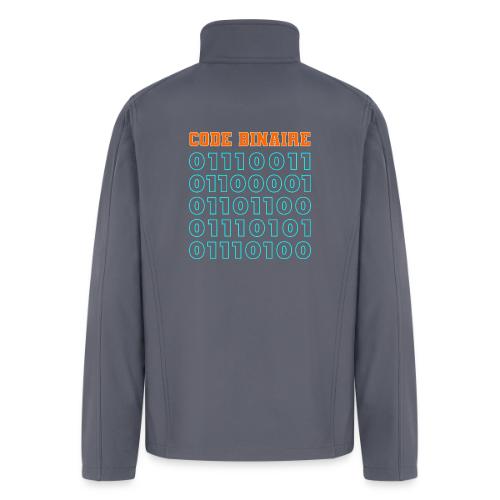 Hi in binary code - Men’s Soft Shell Jacket