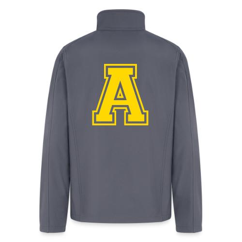 Letter A – Capital Athletic Alphabet Monogram - Men’s Soft Shell Jacket