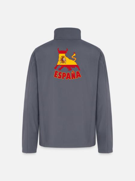 Spain / Espana Bull - Men’s Soft Shell Jacket - gray