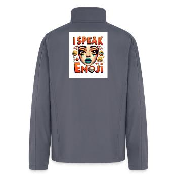 I Speak fluent - Men’s Soft Shell Jacket - gray - Back