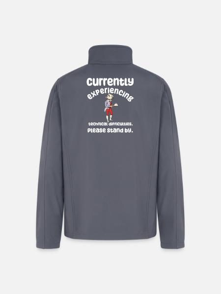 Currently Experiencing Technical Difficulties - Men’s Soft Shell Jacket - gray