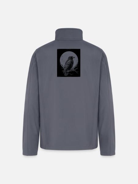 Black Raven - Men’s Soft Shell Jacket - gray