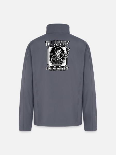 Loyalty Family Comes First - Men’s Soft Shell Jacket - gray