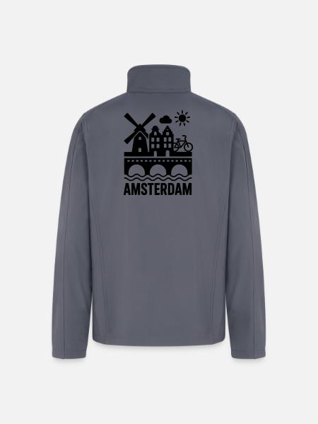 amsterdam - Men’s Soft Shell Jacket - gray