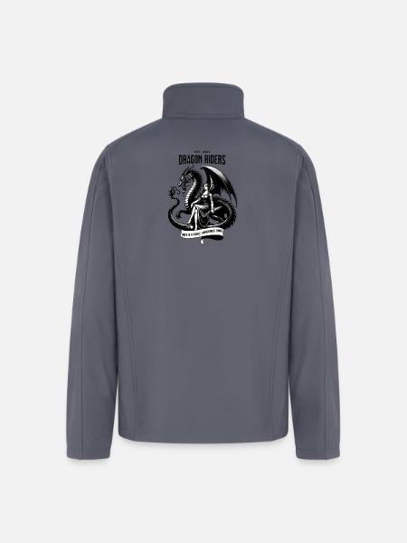 Dragon Riders Banner - Men’s Soft Shell Jacket - gray