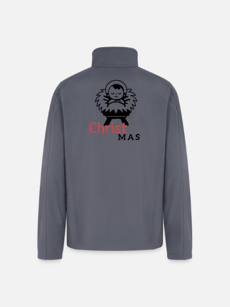 Baby Jesus Christmas - Men’s Soft Shell Jacket - gray