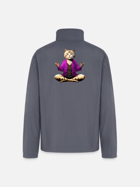 Yogi the Cat - Men’s Soft Shell Jacket - gray