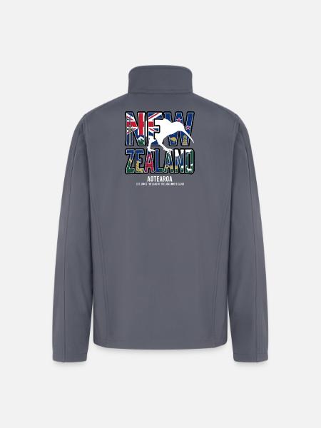 New_Zealand - Men’s Soft Shell Jacket - gray