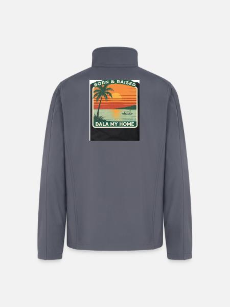 Born & Raised Dala My Home - Men’s Soft Shell Jacket - gray