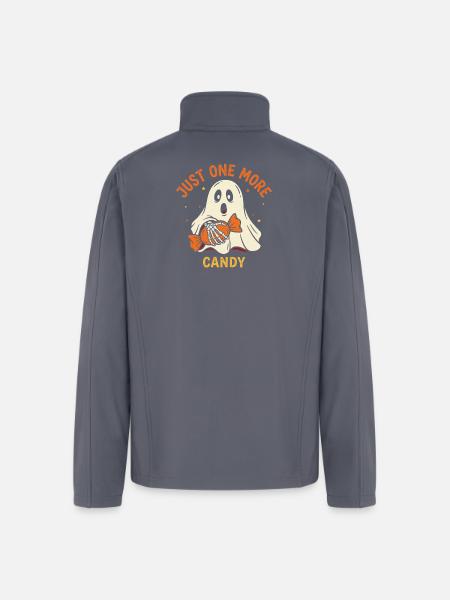 Just One More Candy Ghost - Men’s Soft Shell Jacket - gray