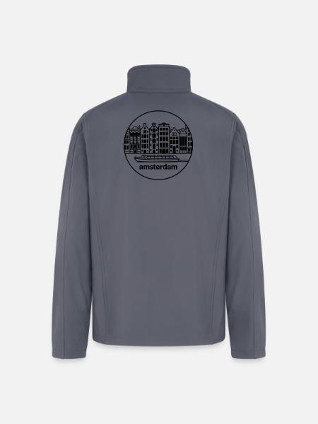 amsterdam - Men’s Soft Shell Jacket - gray