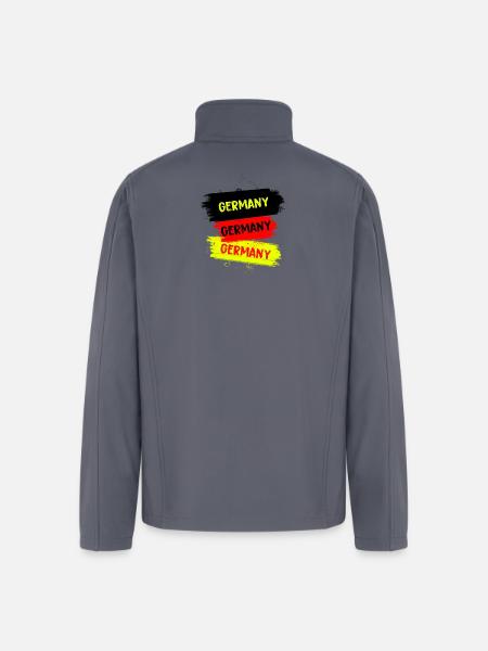 Germany Design - Men’s Soft Shell Jacket - gray