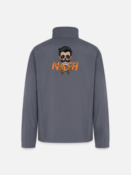 Sugar Skull Gunslinger Tee - Men’s Soft Shell Jacket - gray