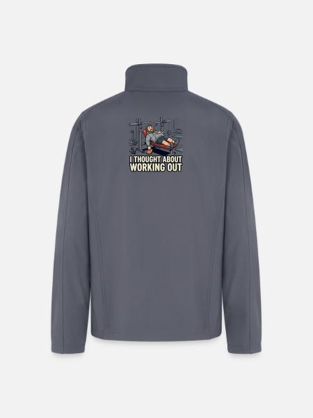 Emotionally Weak Physically Strong - Men’s Soft Shell Jacket - gray