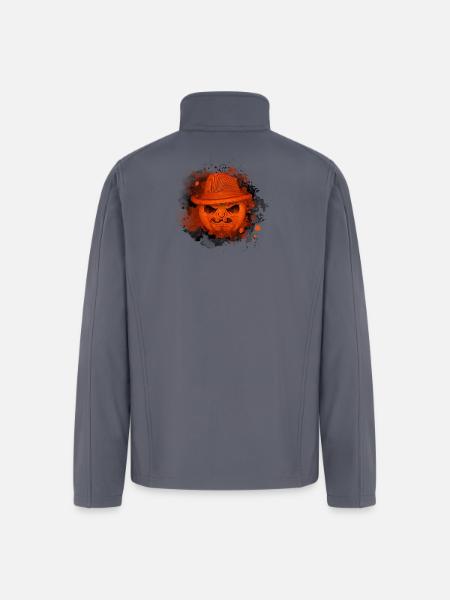 Noir Pumpkin Hat - Men’s Soft Shell Jacket - gray