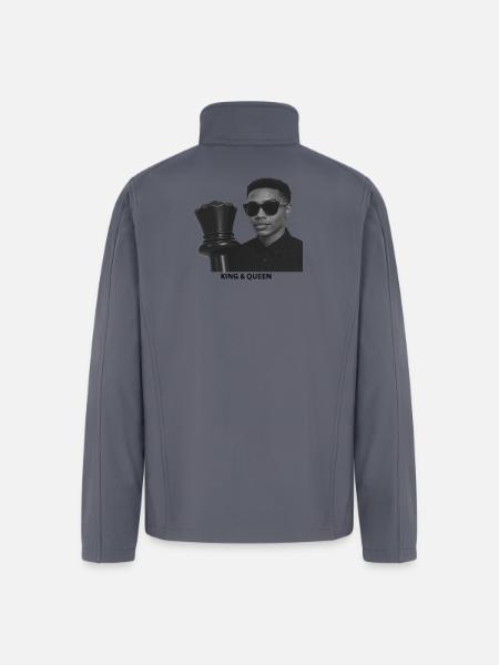 King and Queen Chess - Men’s Soft Shell Jacket - gray
