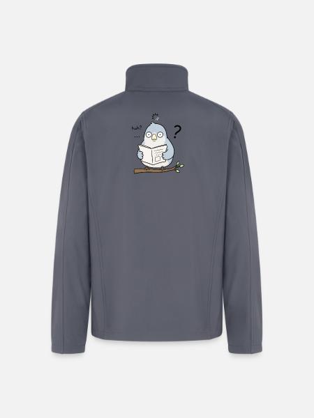 Huh? - Men’s Soft Shell Jacket - gray