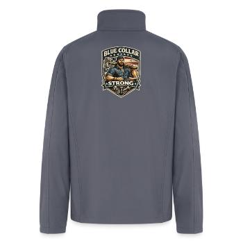 Blue Collar Strong  - Men’s Soft Shell Jacket - gray - Back