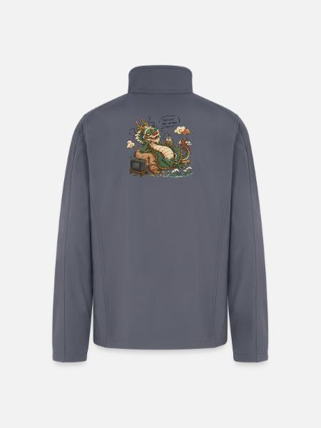Lazy Dragon - Men’s Soft Shell Jacket - gray