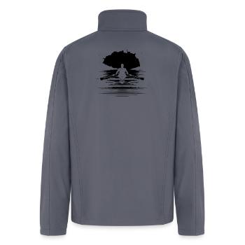 Rower Graphic - Men’s Soft Shell Jacket - gray - Back