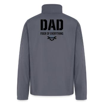 Dad Gear Fixer Of Everything - Men’s Soft Shell Jacket - gray - Back