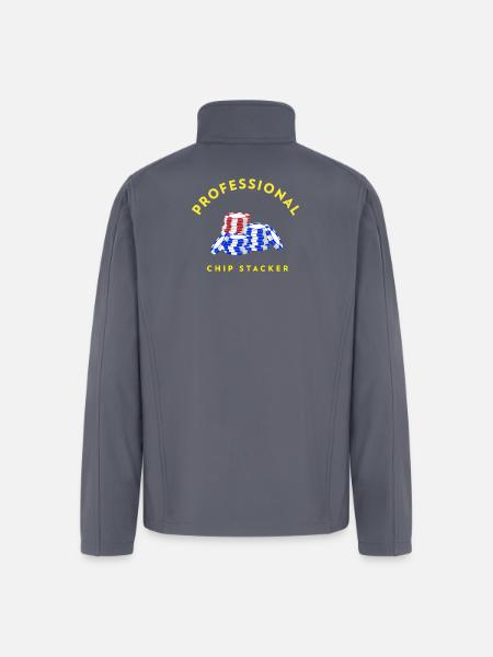 Professional_Chip_Stacker - Men’s Soft Shell Jacket - gray