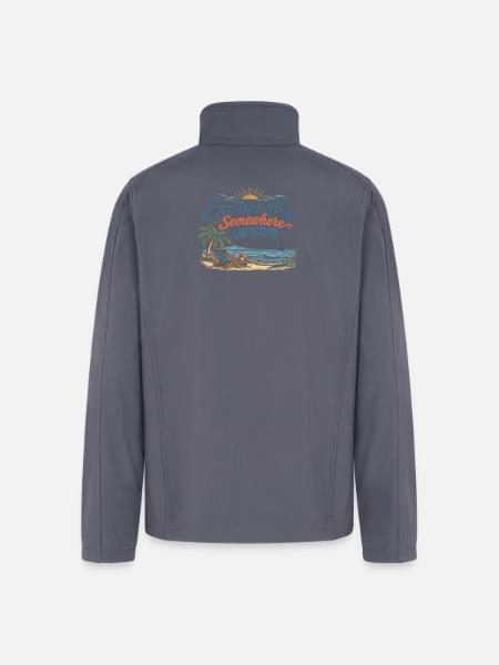 Emotional Oceanic Escape - Men’s Soft Shell Jacket - gray