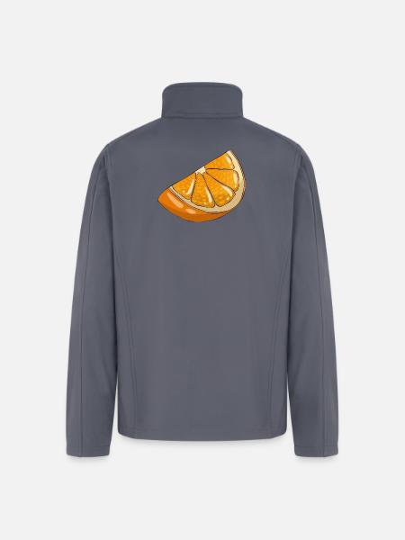 Orange slice - Men’s Soft Shell Jacket - gray